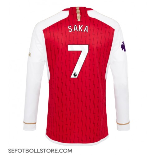 Arsenal Bukayo Saka #7 Replika Hemmatröja 2023-24 Långärmad